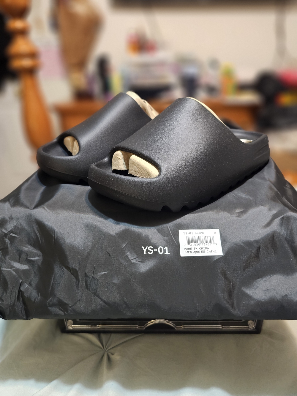 Yeezy YS-01 Black Slide Sandals